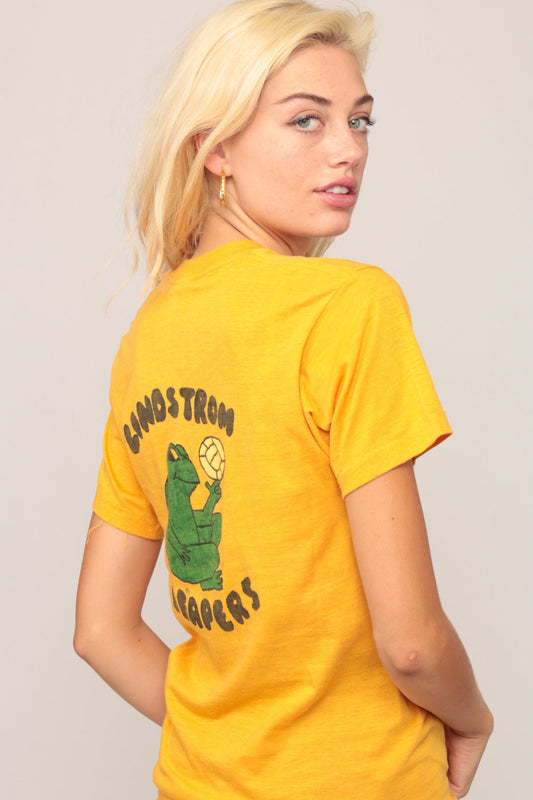 80s Lindstrom Leapers Hand Painted Volleyball Graphic Tee Small