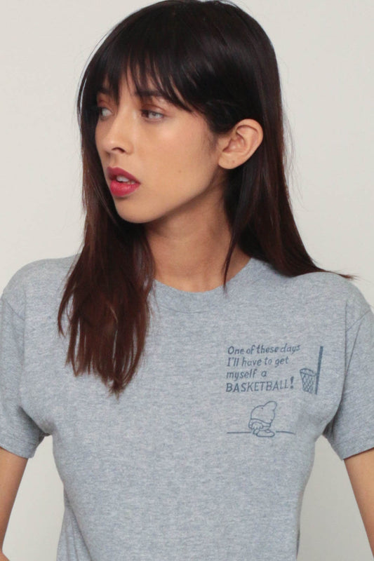 90s Ziggy Comic Graphic T-Shirt Basketball Joke Tee Small