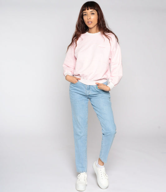 80s Arizona Sweatshirt Baby Pink Crewneck Long Sleeve Medium