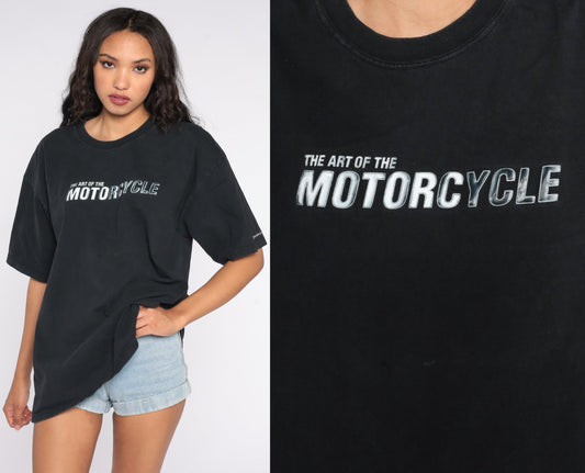 90s Art of the Motorcycle Guggenheim Museum Graphic T-Shirt Black Extra Large XL