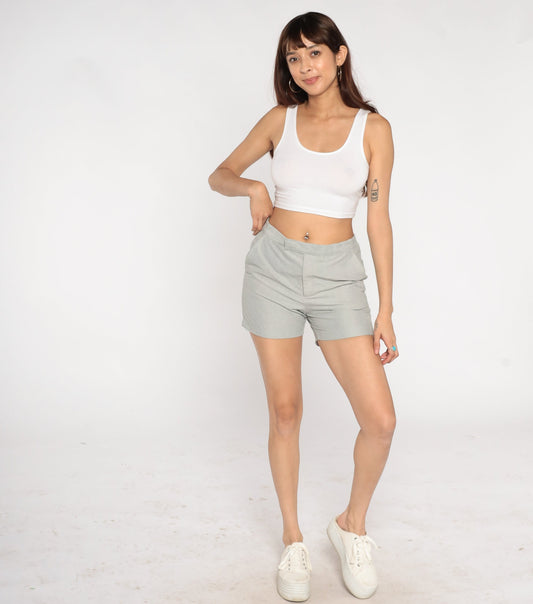 80s Hang Ten Grey Shorts High Waist Surf Small