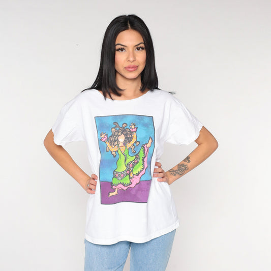 90s Suzy Toronto Graphic T-Shirt She Who Has Great Attitude Cotton Large L