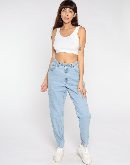 00s Liz Claiborne Mom Jeans Blue Denim Tapered High-Rise Medium