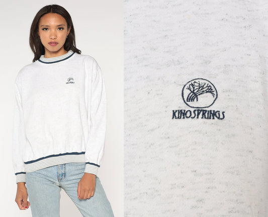 90s Kino Springs Arizona Golf Course Sweatshirt Grey Crewneck Medium