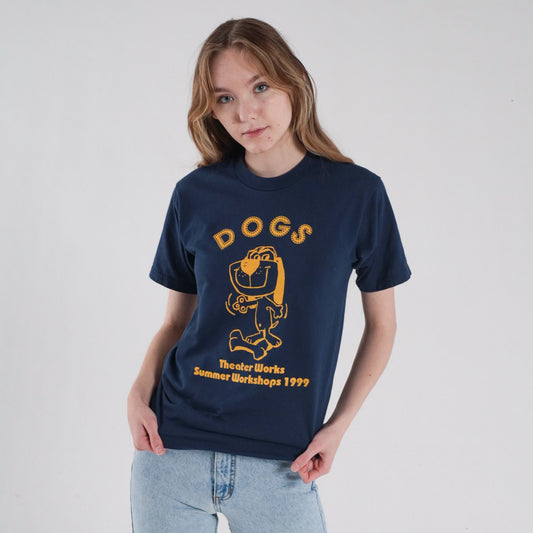 90s Dog's Theaterworks Summer Workshop Graphic Tee Blue XS