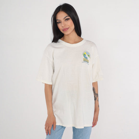 Y2K Salton Sea International Bird Festival Graphic Tee Cotton Large L
