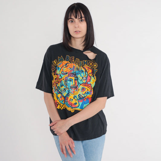 1991 Bumbershoot Seattle Music Festival T-Shirt Black Cotton Graphic Tee Large L
