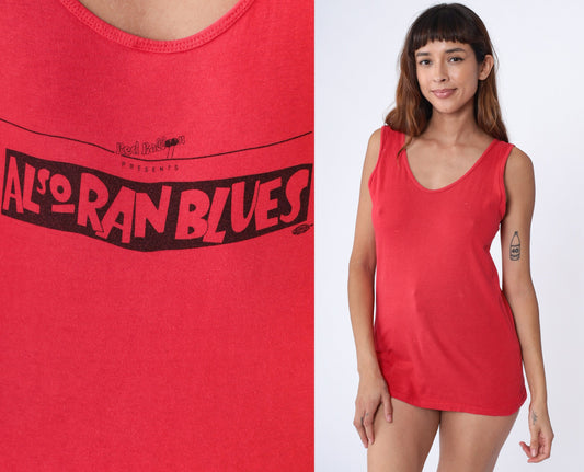 80s Also Ran Blues Red Balloon Presents Tank Top Graphic Sleeveless Medium