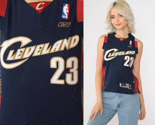 LeBron James Cleveland Cavaliers #23 Reebok NBA Jersey Navy Small