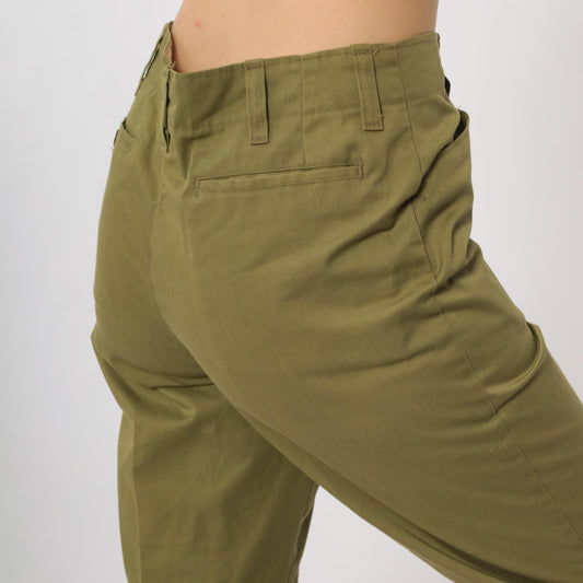 80s Boy Scouts of America Olive Green High-Waisted Straight Pants Medium