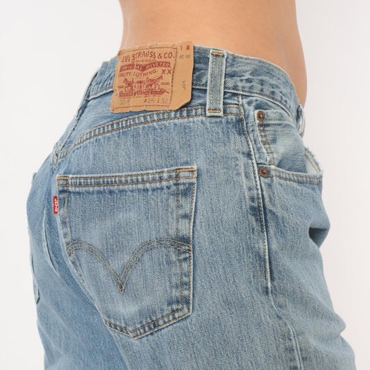 Levi's 501 Light Wash Straight Leg Jeans Button Fly 2000s Extra Large XL