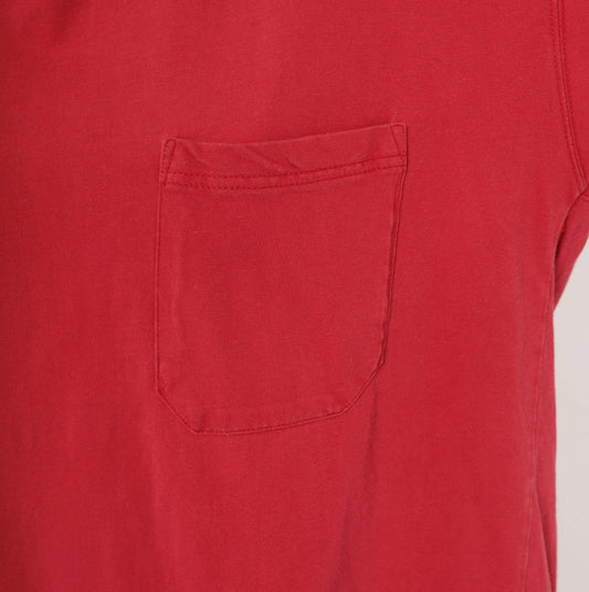 90s American Eagle Red Pocket Tee Cotton Crew Neck Large L