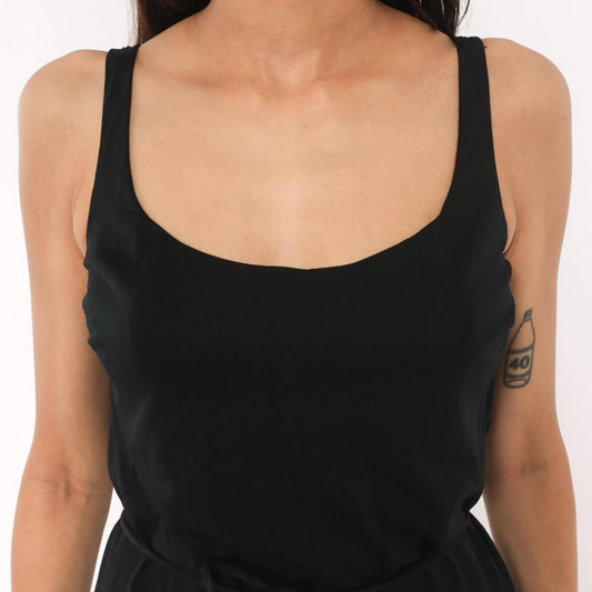 50s Cole of California Black One-Piece Swimsuit Fringe Skirted Medium M