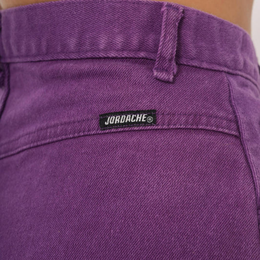 90s Jordache Purple Denim Knee Skirt High Waist Pencil Jean Small S