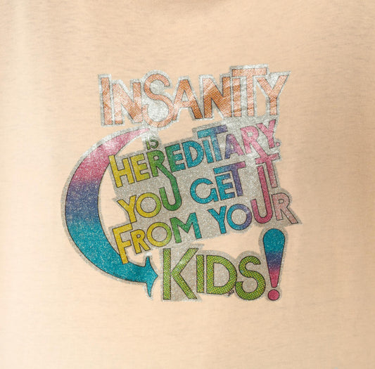 90s Anvil Graphic Tee Insanity Hereditary Kids Peach Cotton Extra Large