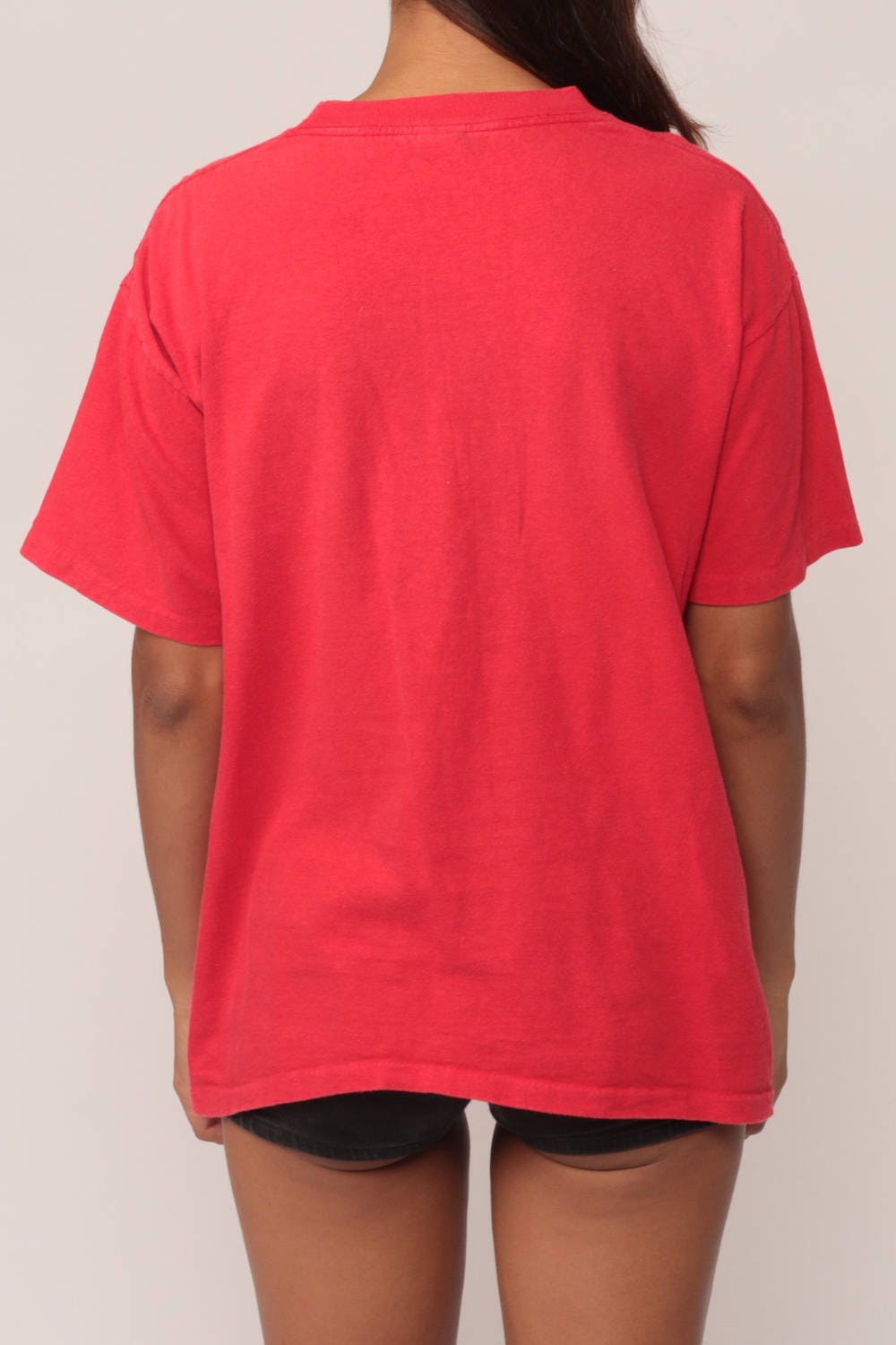 80s University of Nevada Las Vegas Rebels Graphic T-Shirt Red Large