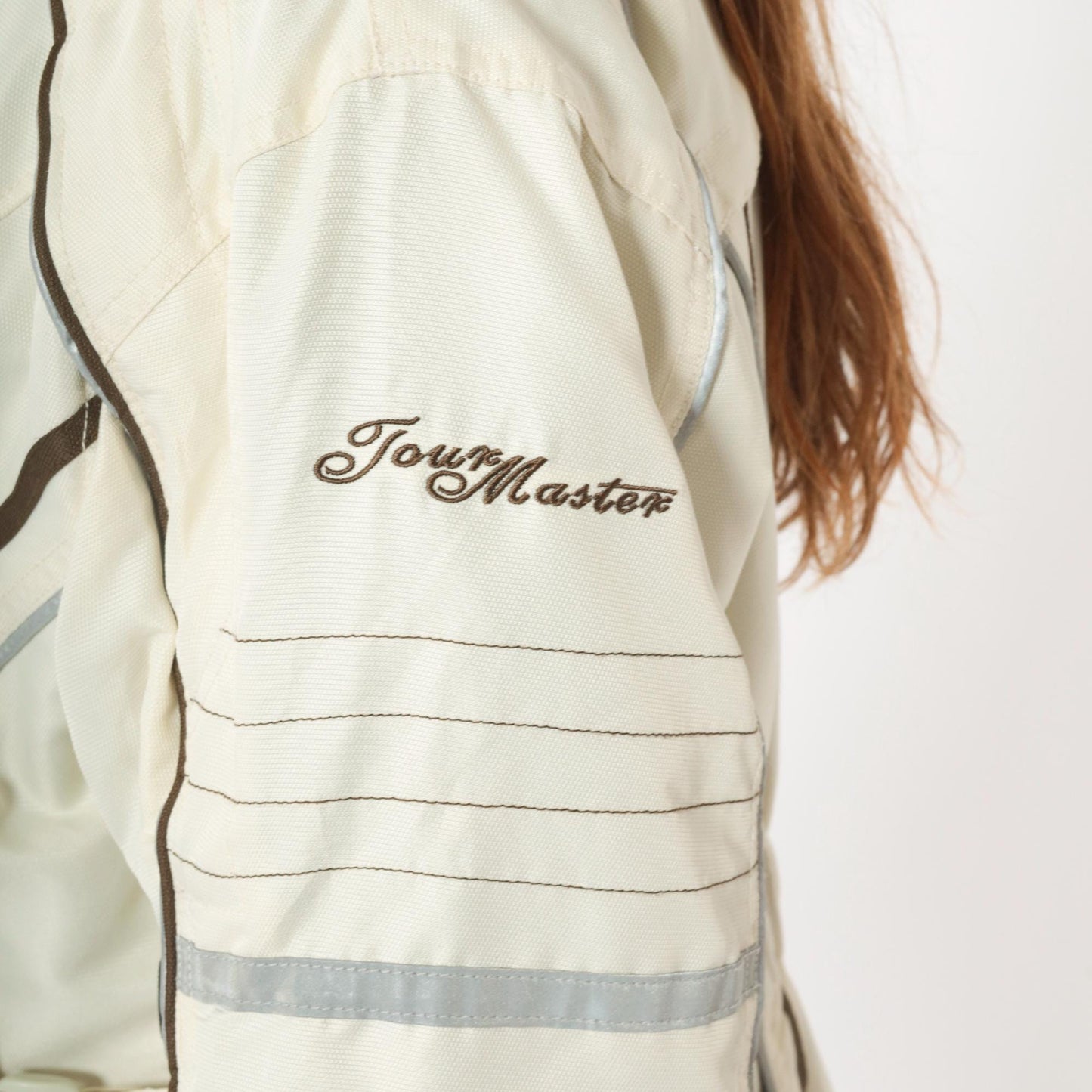 Tourmaster Trinity 3.0 Women's Motorcycle Jacket Cream Reflective Plus MD/18