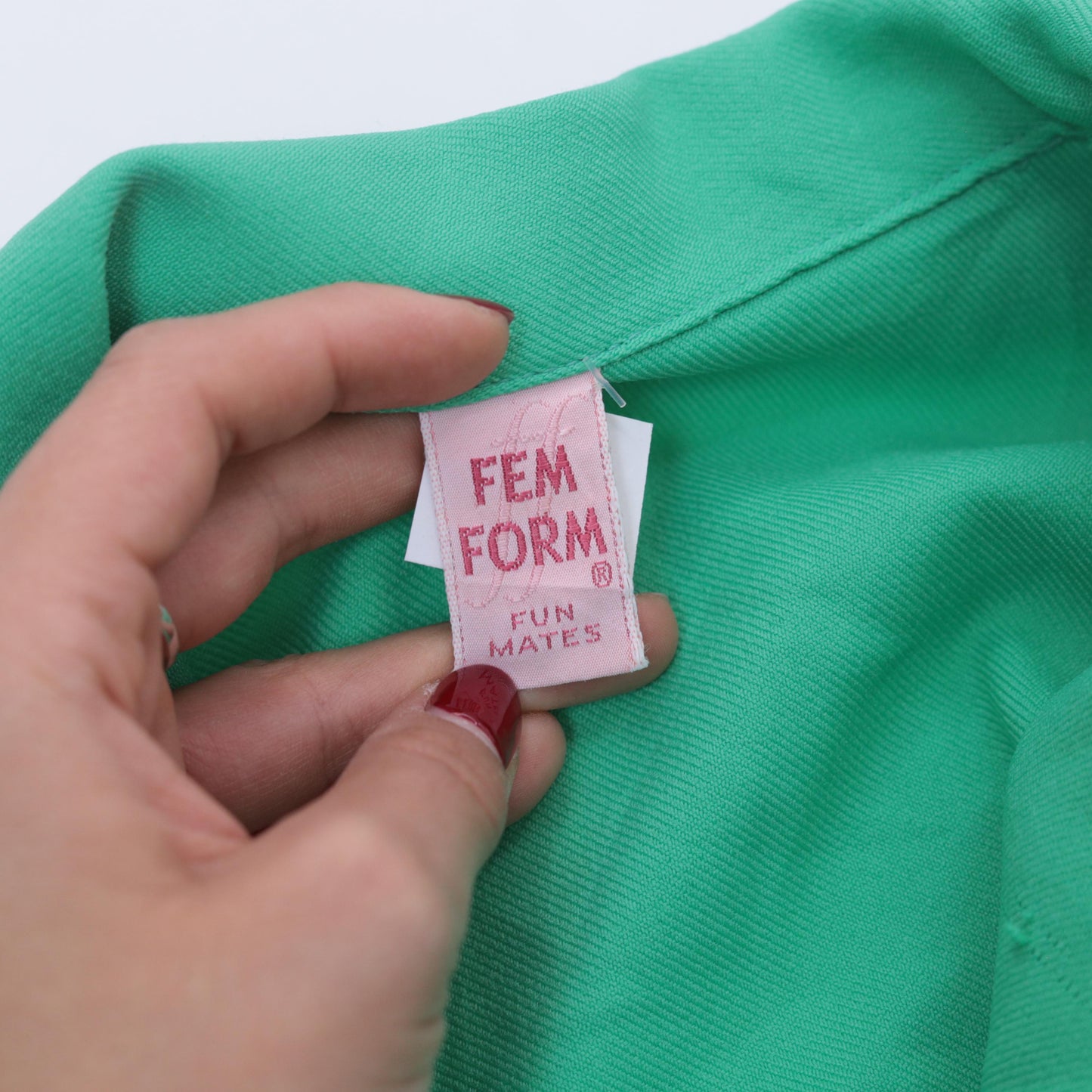 70s Bright Green Shacket Button-Up Shirt Jacket Long Sleeve Small S
