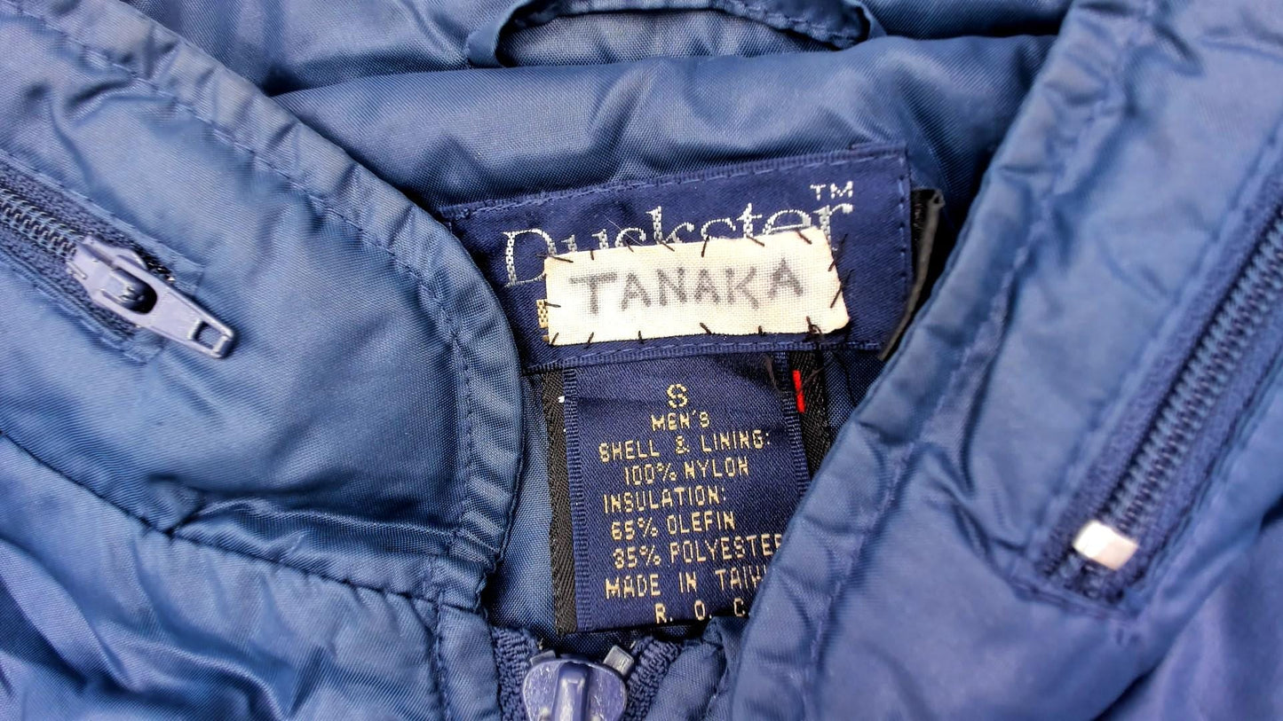 90s Nisei Golf Classic Navy Windbreaker Zip Hood Nylon Jacket Small