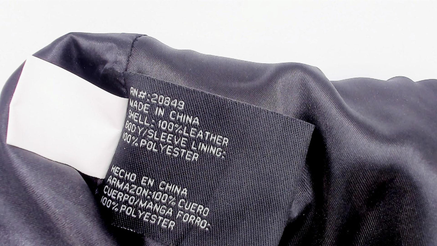 Y2K Excelled Collection Black Leather Pants High Rise Straight Leg Large L
