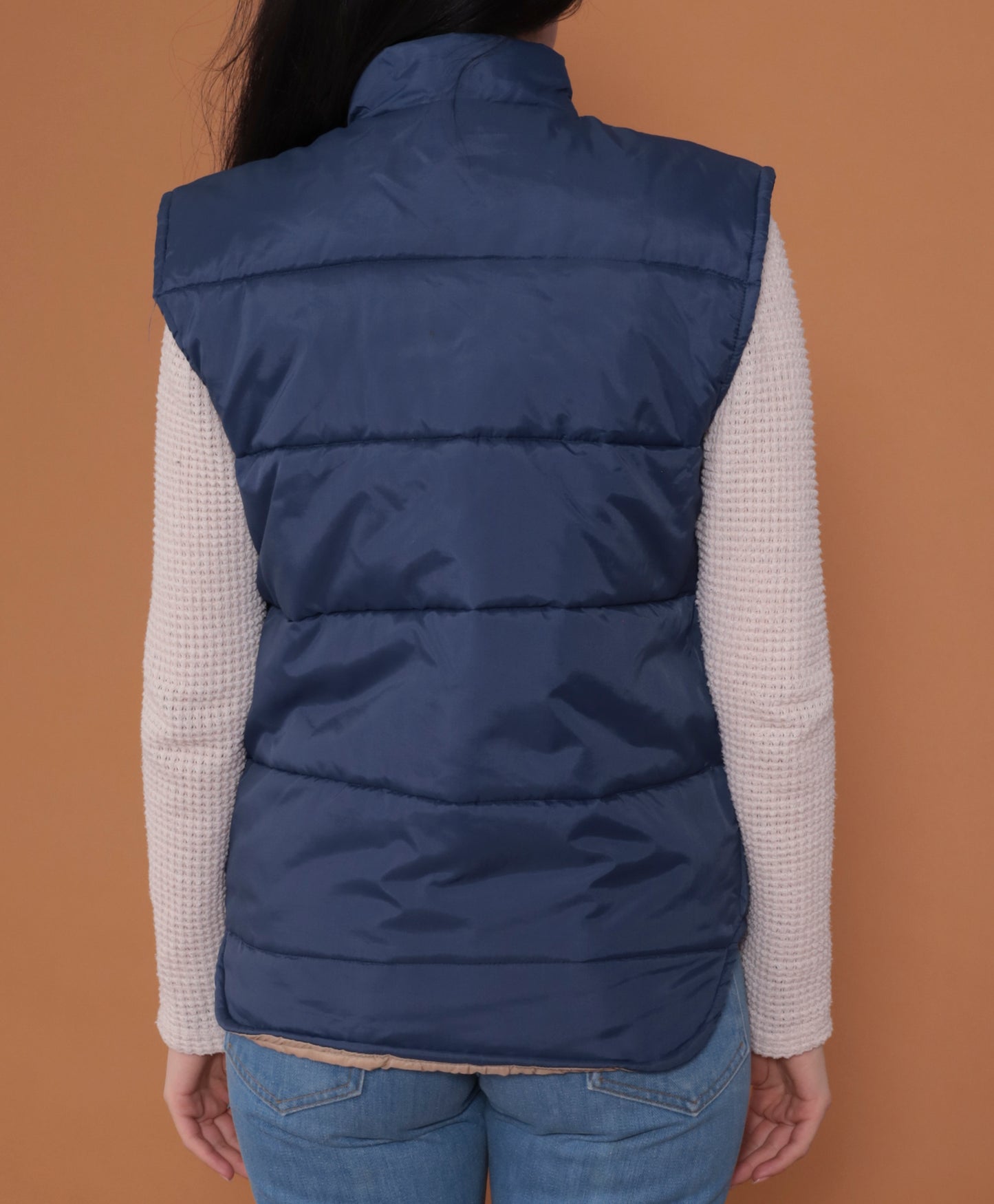 80s Navy Blue Ski Vest