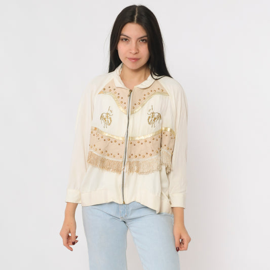 Vintage Embroidered Rodeo Western Jacket M