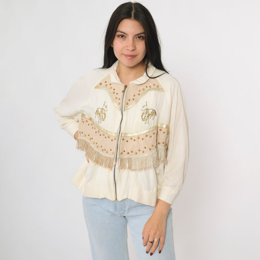Vintage Embroidered Rodeo Western Jacket M