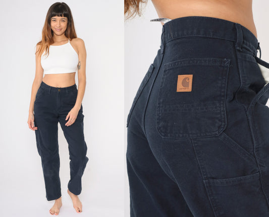 Y2K Black Carhartt Utility Pants 29 x 30