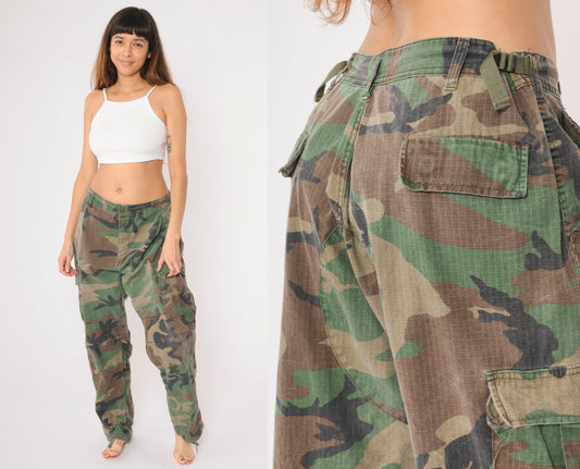 Vintage Camo Army Pants XL R
