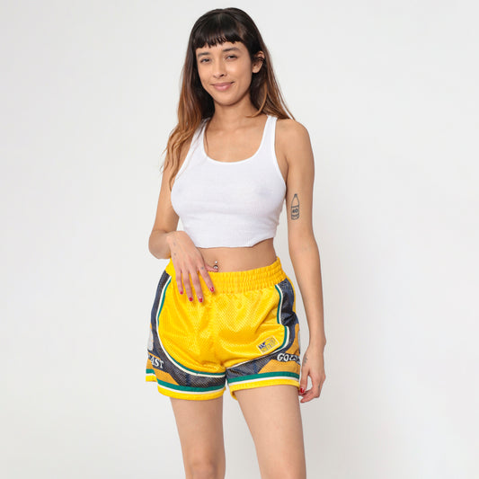 Vintage Gold Coast NBL Basketball Shorts M