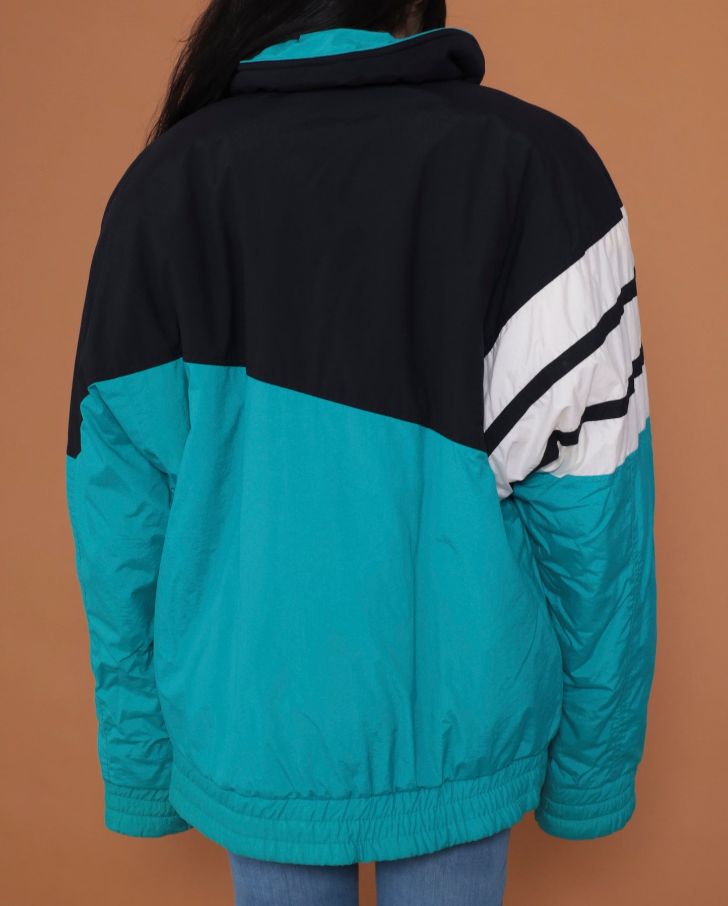 80s Teal and Black Jacket