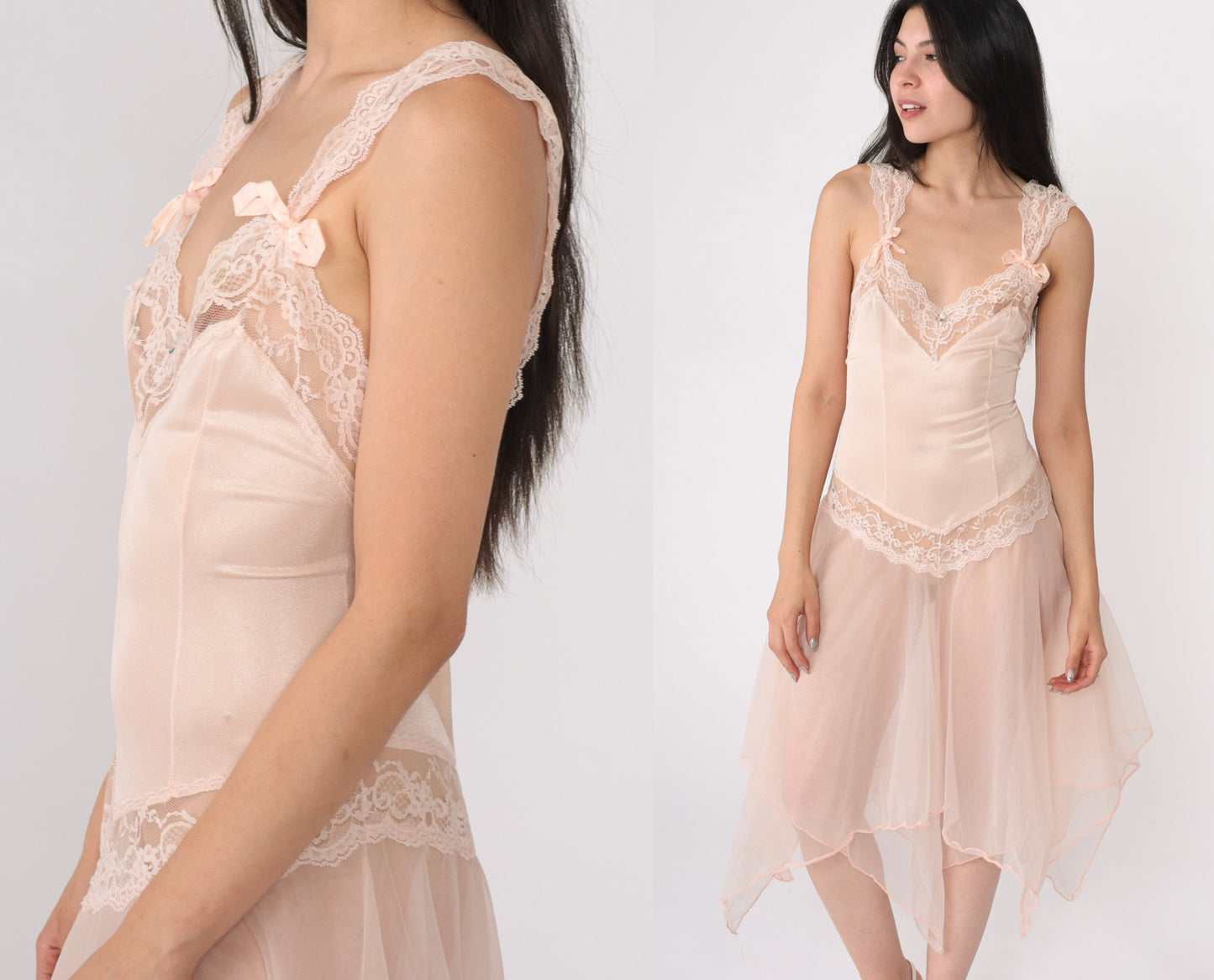 70's Blush Pink Ballet Nightgown