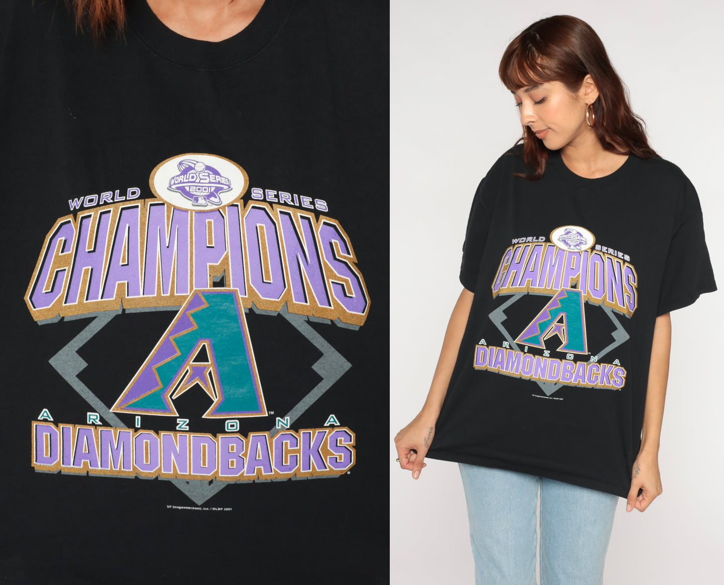 2001 Arizona Diamondbacks World Series Shirt XL
