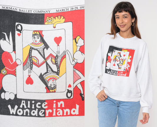 1992 Alice In Wonderland Norman Ballet Company Sweatshirt L
