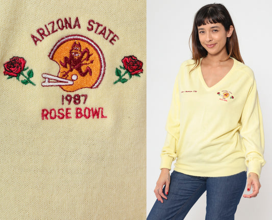 Vintage 1987 Arizona State Rose Bowl Sweater M