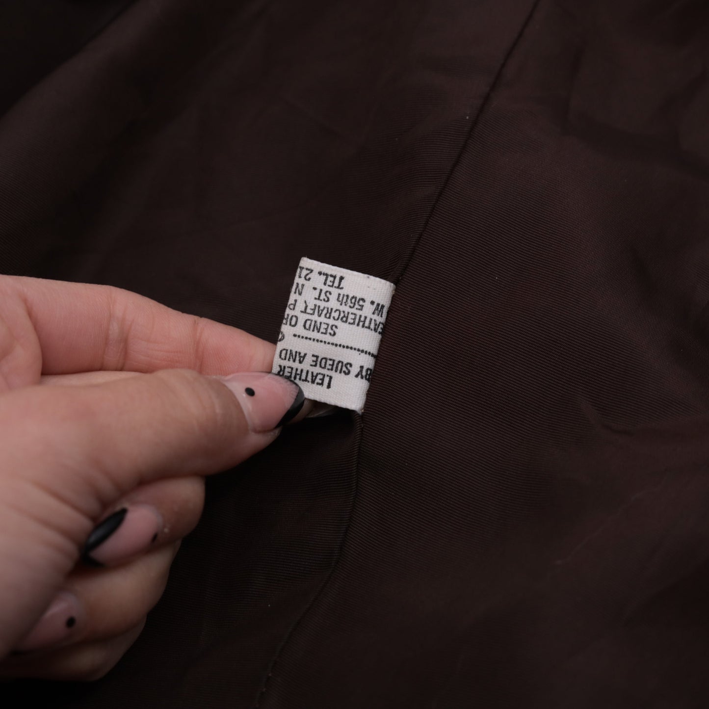 70s Brown Leather Jacket Fur Collar Button-Up Tailored Small S