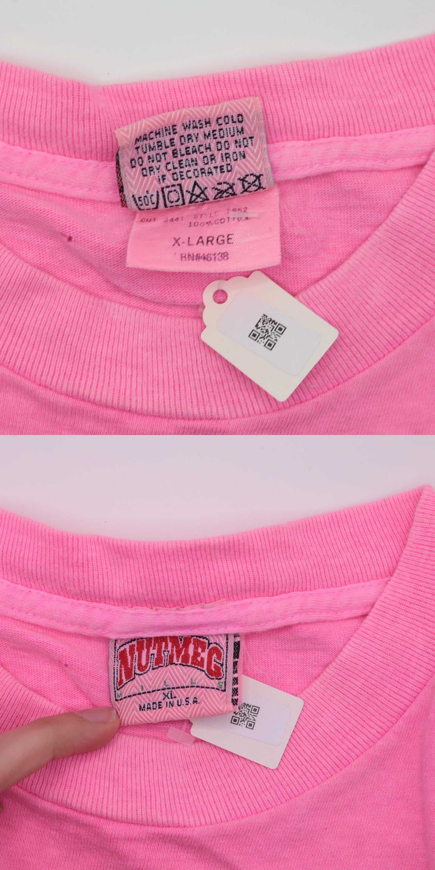 90s Los Angeles Raiders Neon Pink NFL Graphic T-Shirt Cotton Large L