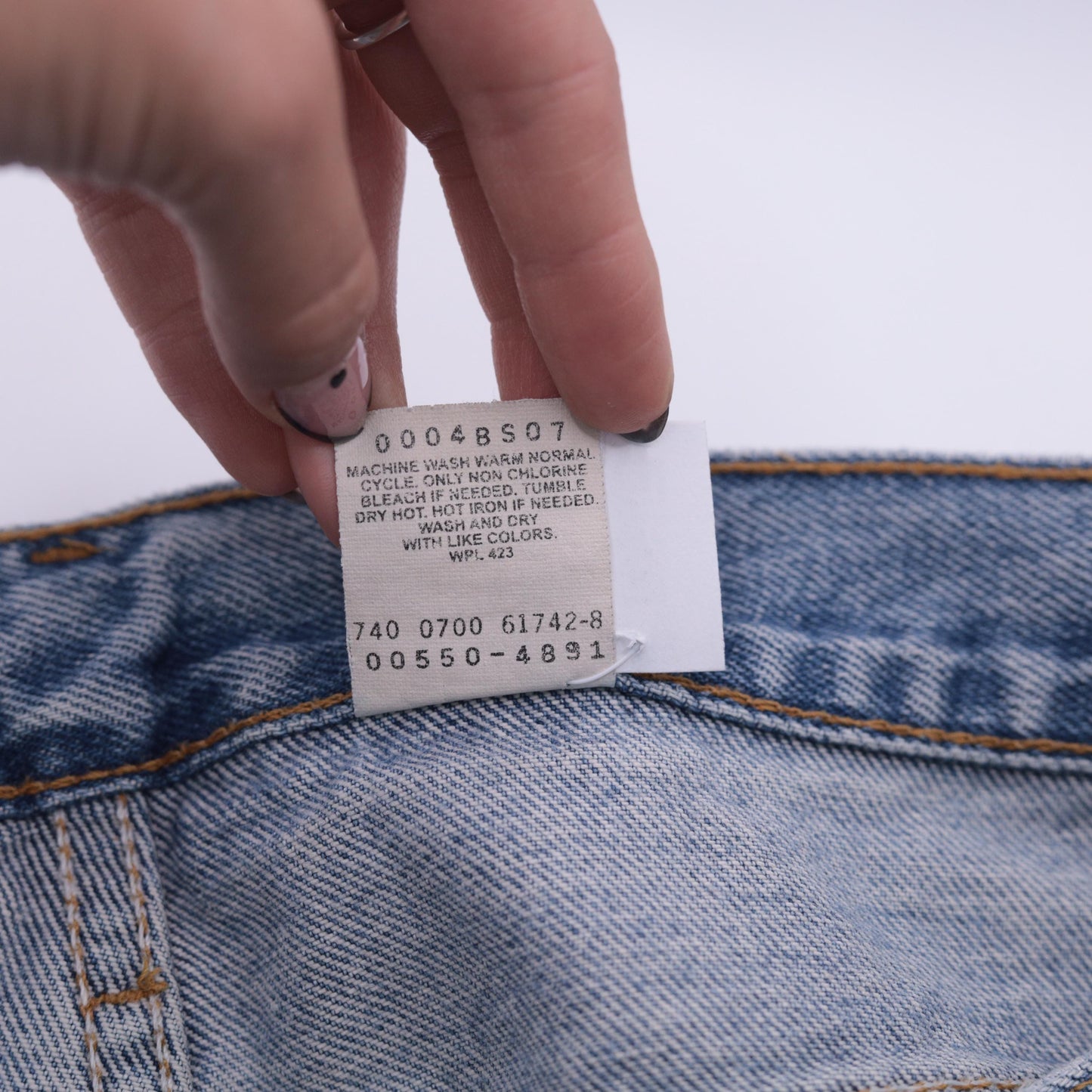 Levi's 550 Y2K Light Wash Jeans High Rise Straight Leg 34