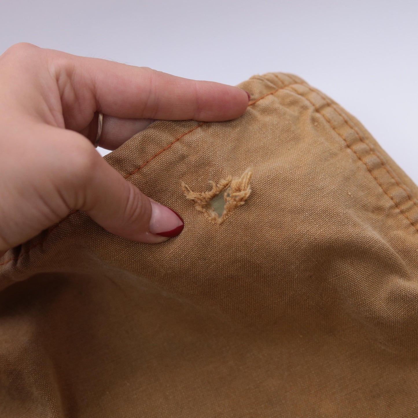70s Mustard Yellow Cargo Pants High Waisted Wide Leg Canvas Utility Medium