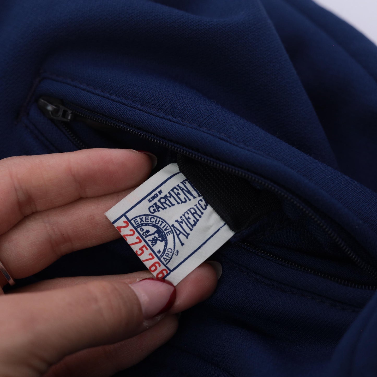 70s Roffe Navy Wool Ski Pants Adjustable Waist Zippered Legs 34 Regular