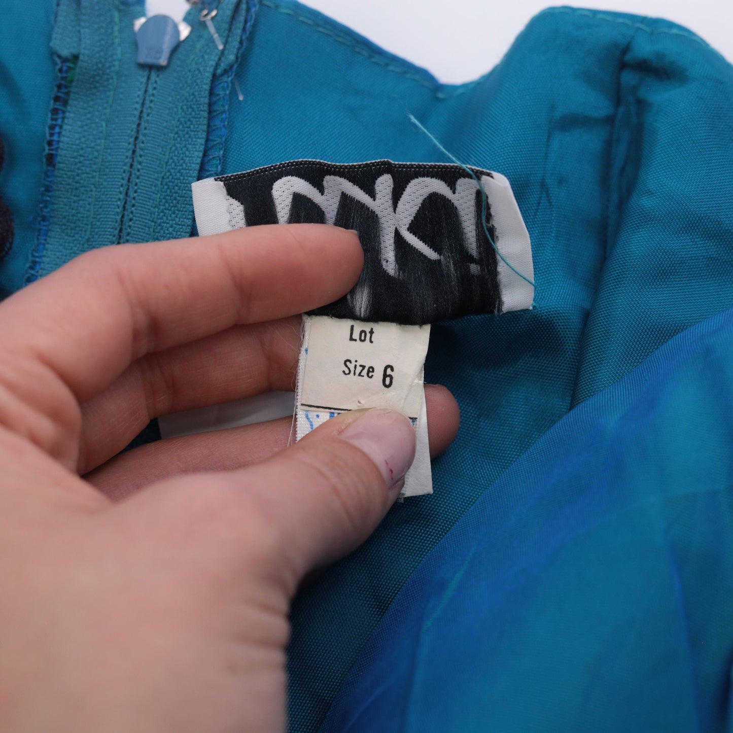 80s Niki Teal Strapless Sweetheart Bow Knee-Length Cocktail Dress Small