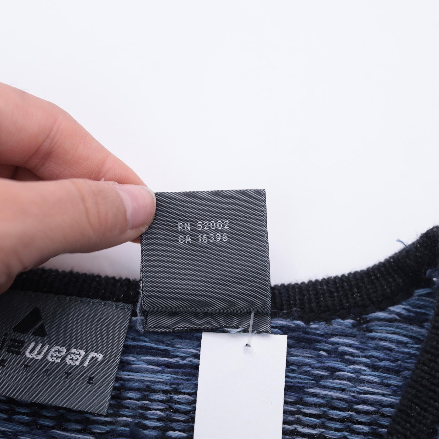 90s Lizwear Petite Blue Black Striped Cardigan V Neck Cotton Knit Small