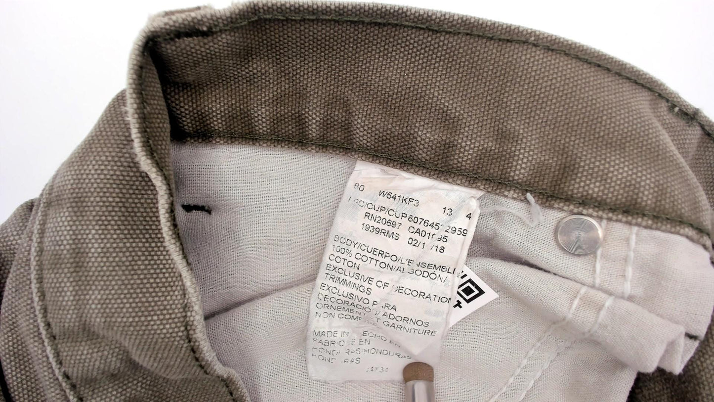 Y2K Dickies Carpenter Pants Sage Green Cotton Straight Leg Large L