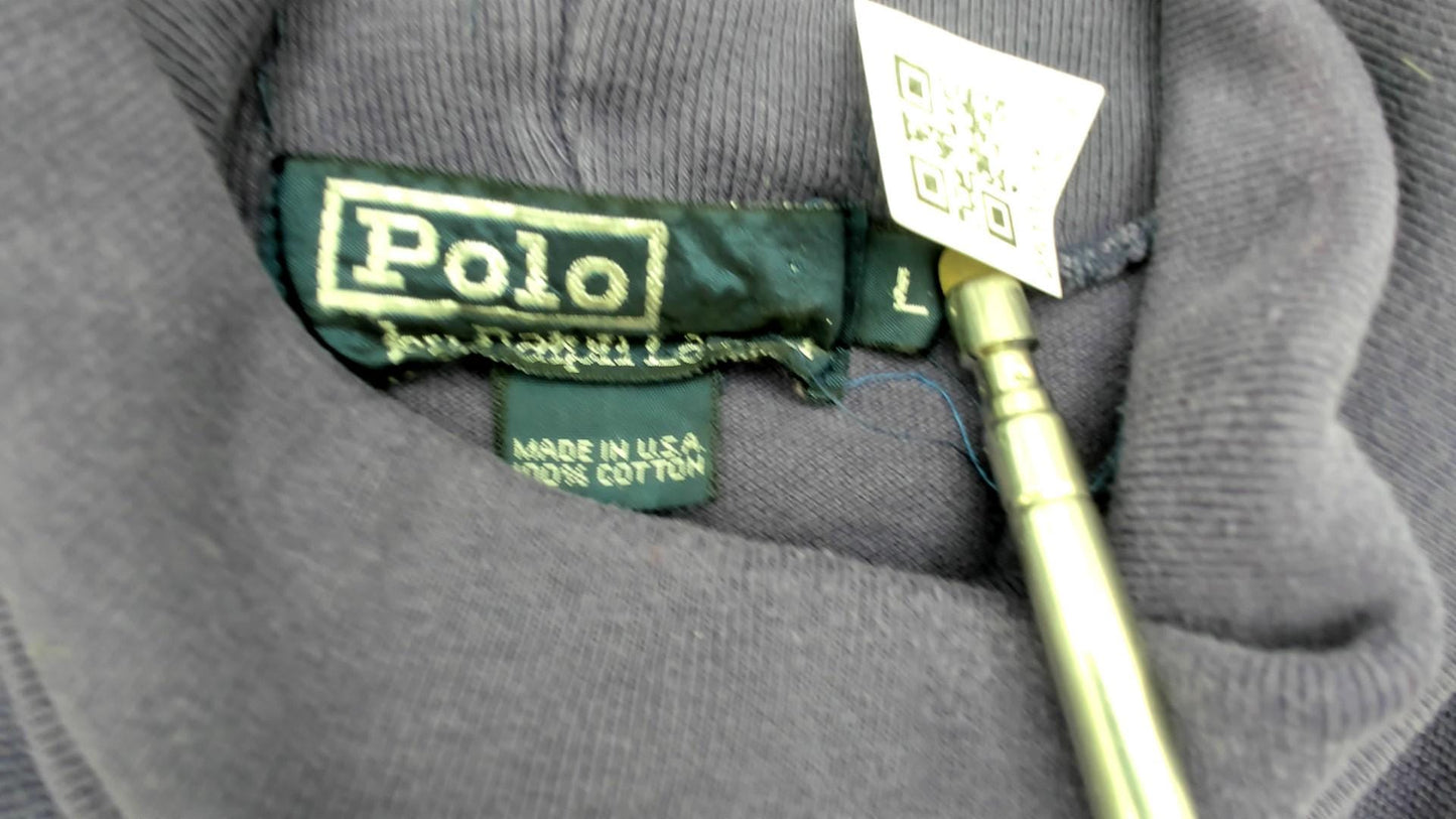 90s Polo Ralph Lauren Purple Turtleneck Cotton Long Sleeve Large L