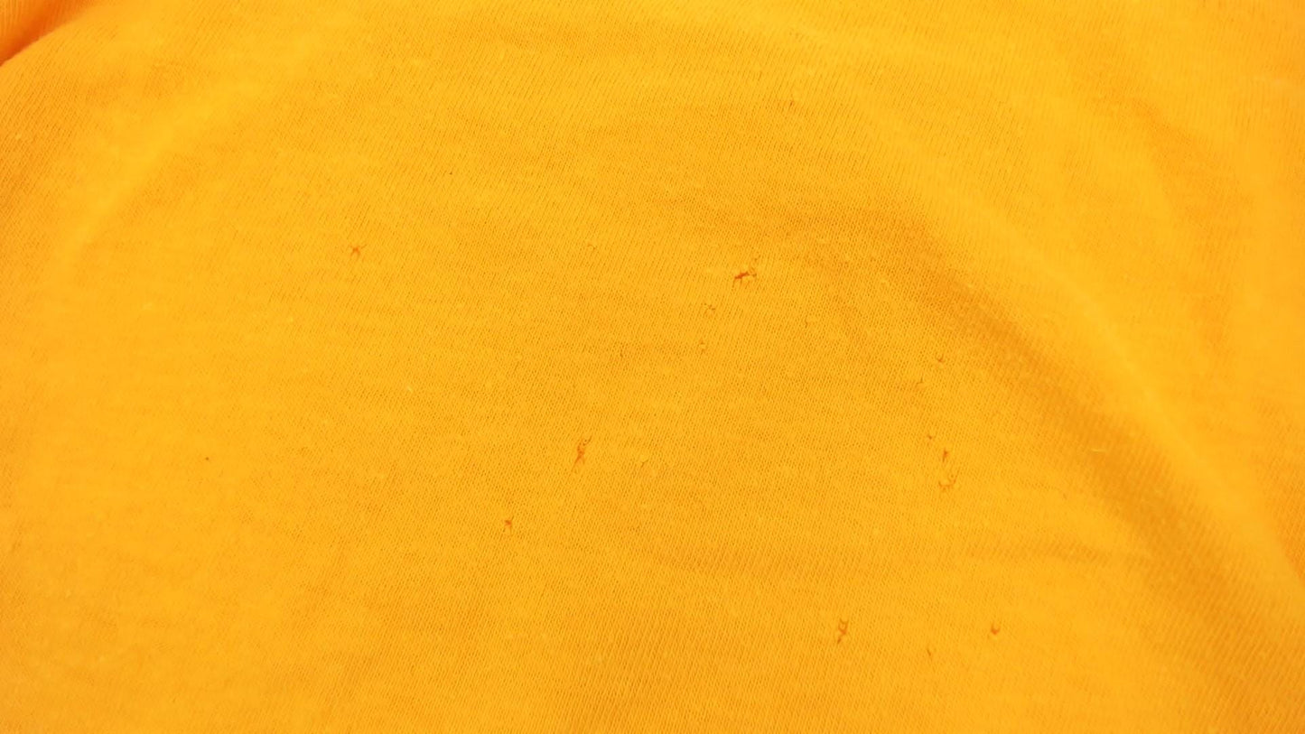 90s Garfield County Mustangs Montana High School Graphic Tee Yellow XL