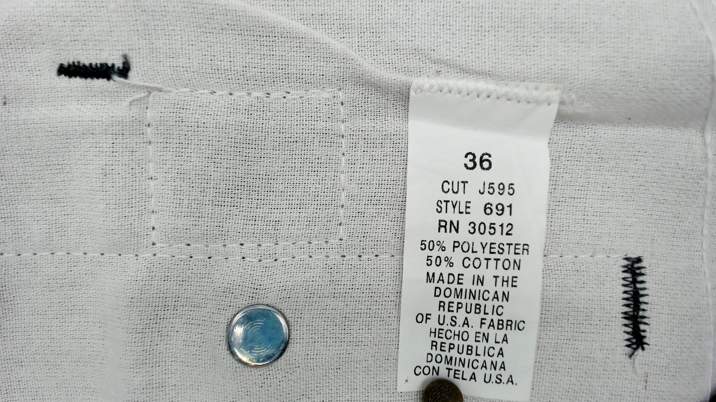 Ben Davis Y2K Charcoal Work Pants Gorilla Logo Straight Leg 36