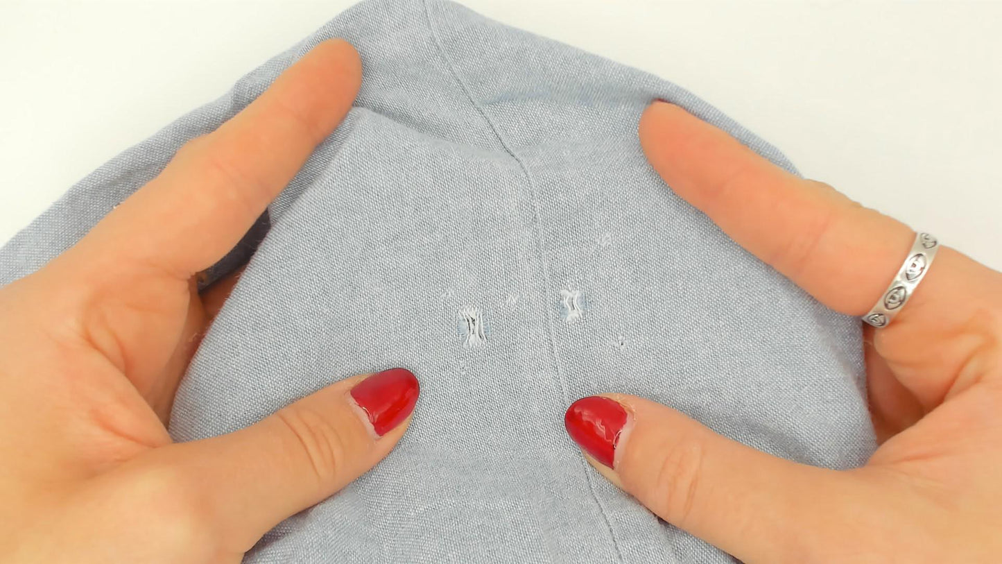 80s Powder Blue Chambray Shirt Dress Cotton Midi Flared Skirt Large L