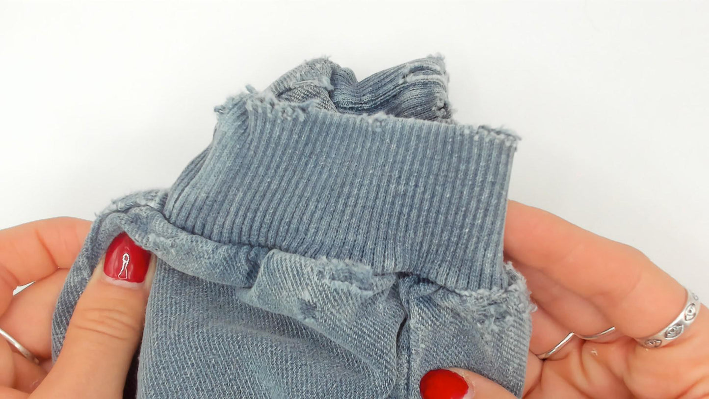 90s Sansegal Sportswear Mendocino Coast Sailboat Quarter-Zip Sweatshirt Grey Blue Medium