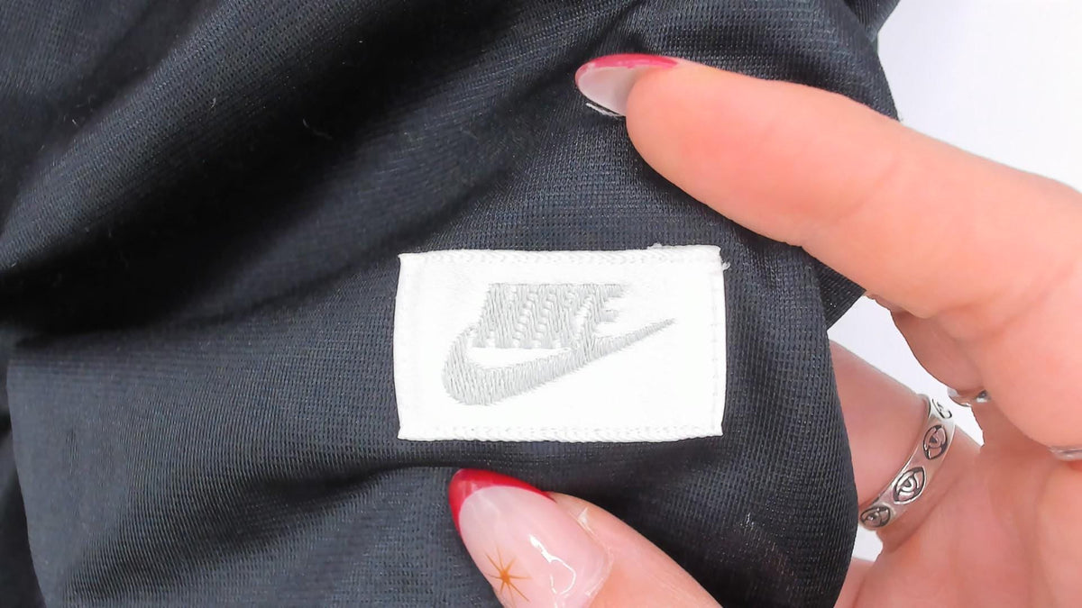 80s Nike Running Shorts Black Nylon Split Hem Athletic Extra Small XS