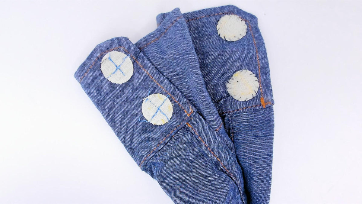 80s O'Harrow Western Chambray Shirt Pearl Snap Button Blue Cotton Small